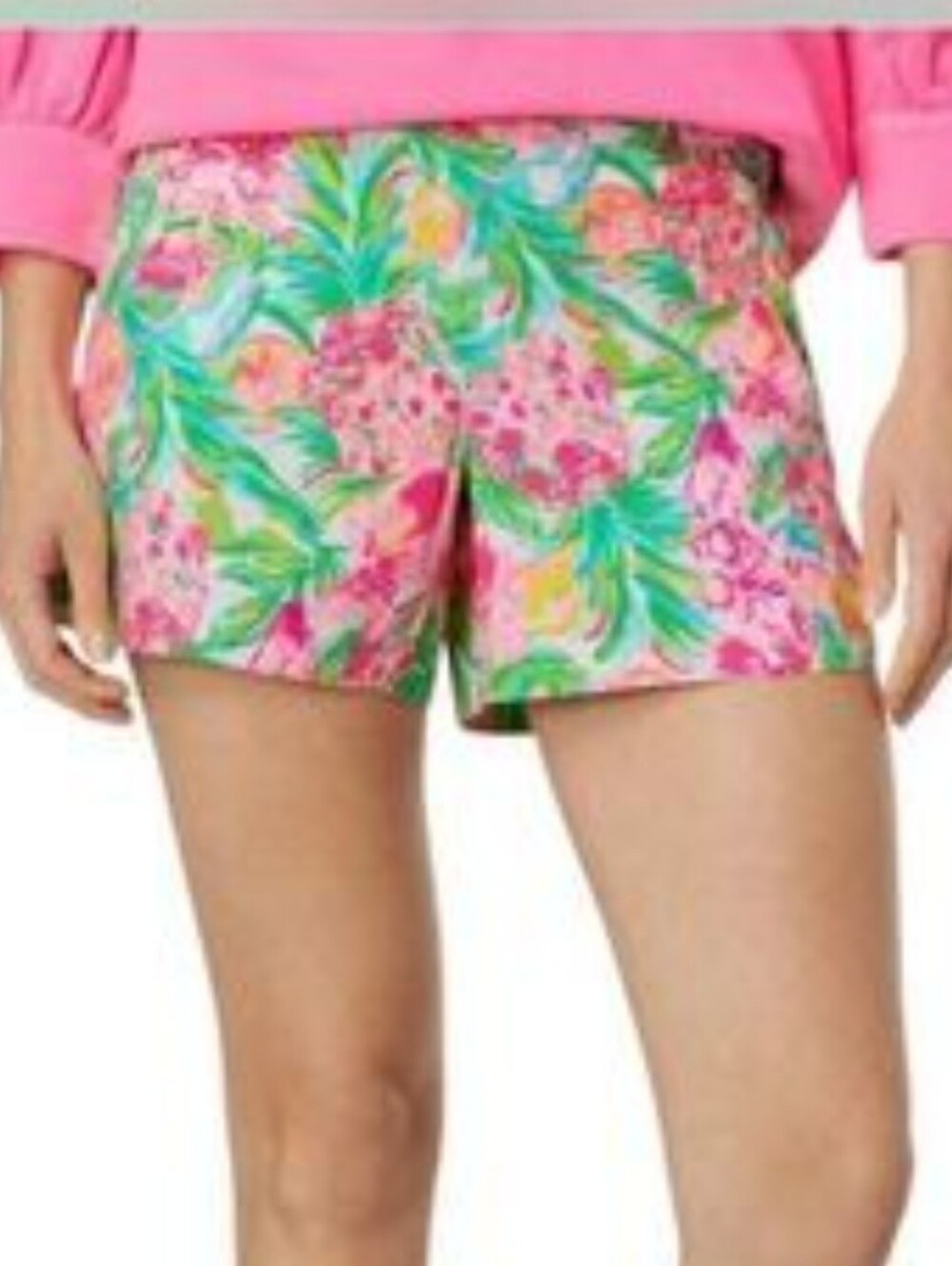 Lilly Pulitzer Pink Pineapple Cotton Shorts